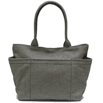 三河木綿刺し子織　sasicco 　ポッシュトートL　消防刺子