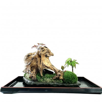 苔盆景川石山水画は、心を癒す美しい自然の景観をお部屋に届けるアイテムです。