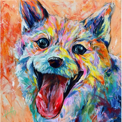 【さとふる限定】あなたのペットを絵画に!オーダーメイド絵画