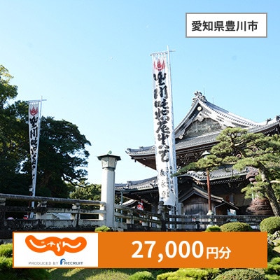 【じゃらんふるさと納税クーポン】 愛知県豊川市でつかえる27,000円 クーポン