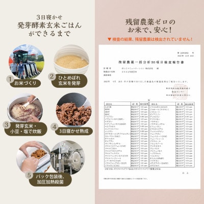 【常温】3日寝かせ発芽酵素 玄米ごはん12食セット