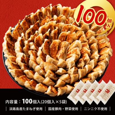 淡路島たまねぎたっぷりジューシー餃子 100個(20g×20個×5PC)　ai01746