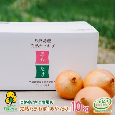 淡路島 池上農場の完熟たまねぎ「あやたけ」10kg　ai03701