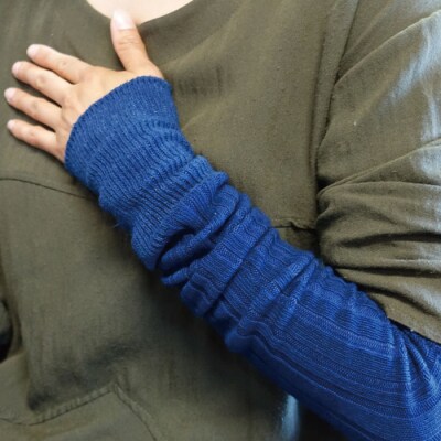 おのころ藍 × ニットデザインにしな　indigo WAMAER　aa02810