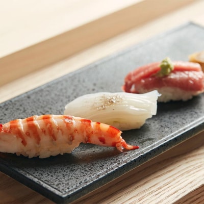 別館すし処「神の前」料理長おまかせ寿司コースお食事券(2名様1組) ペア ディナー　ag03005