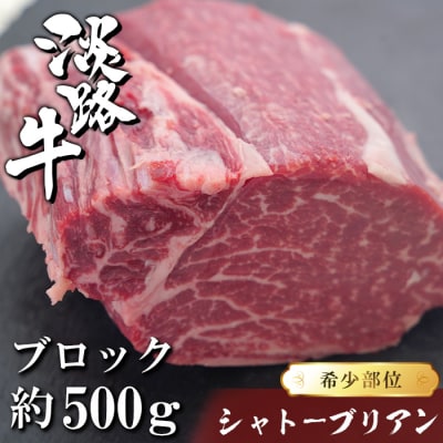 淡路牛シャトーブリアン ブロック 500g　ah14029