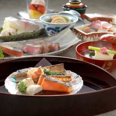 グランドニッコー淡路 日本料理あわみペアディナー券 地産地消会席 2名様1組　ay01042