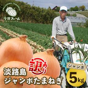【訳アリ品】今井ファームのジャンボ淡路島たまねぎ 5kg【2L～3L】
