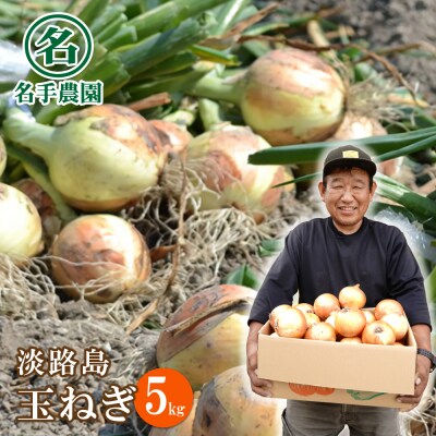 名手農園の淡路島特産玉ねぎ 5kg　an03811