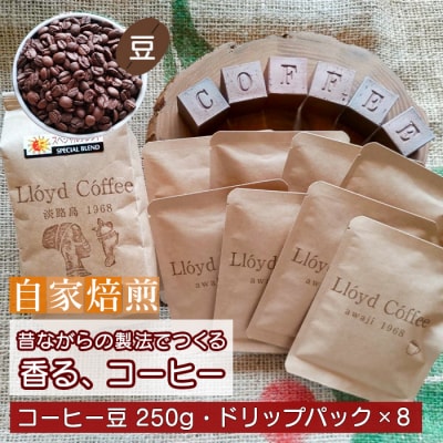 ロイドコーヒースペシャルブレンド(豆・ドリップパックセット)　ar04803