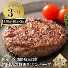 【3ヶ月コース】淡路島玉ねぎと国産牛の生ハンバーグ150g×10個 定期便　at04787