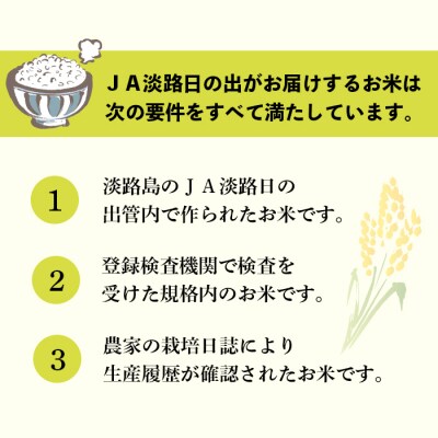 淡路日の出農協 淡路島のキヌヒカリ10kg　aa20805