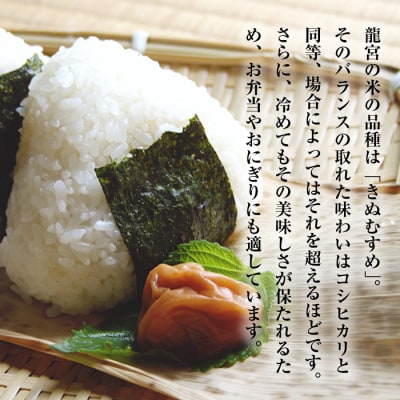 【定期便6ヶ月】龍宮の米 淡路島産海藻肥料栽培米 5kg×6ヶ月(10月より順次発送　ar11802