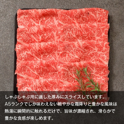 【A5ランク限定】淡路島産黒毛和牛 しゃぶしゃぶ用スライス 500g　aa16029