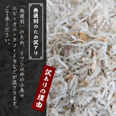 【訳アリ】淡路島産 無選別ちりめん 600g(100g×6袋)　as21039