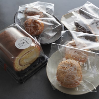 弁天堂 ロールケーキと人気返礼品詰合せセット(シュークリーム・エクレア・ブッセ)　ab08028