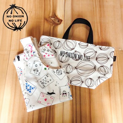 TORO淡路島にゃん玉エコバッグ&玉ねぎ柄トートバッグ　at02009