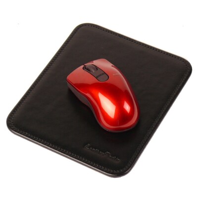 本革マウスパッド【コンパクトサイズ】(ブラック)　ay10097