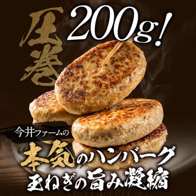 淡路島たまねぎどっさりジャンボハンバーグ200g×12個【2026年1月～2月発送】　ai01105