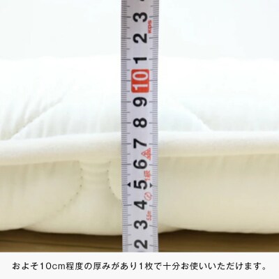 70×200cm ごろ寝敷ふとん 抗菌防臭防ダニ 小さめ 合繊4層敷布団 きなり無地　ao12041