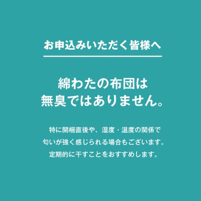 手作り 保育園 お昼寝ふとん 掛布団 敷布団 2点セット 綿わた100% 和式ふとん　ao12044