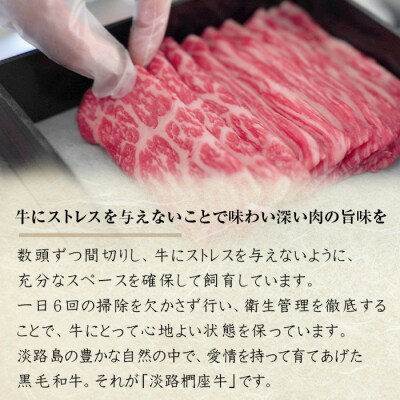 淡路椚座牛 すき焼き用赤身スライス400g【2026年2月より順次発送】　ad01041
