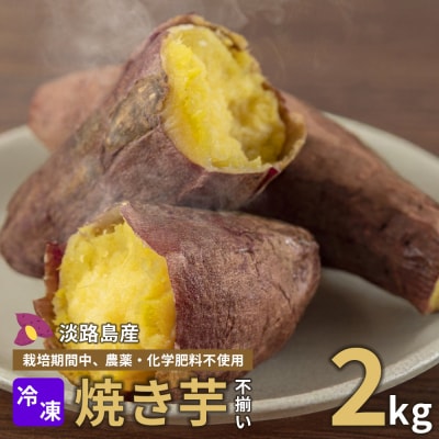 【淡路島産】冷凍焼き芋　2kg　不揃い【栽培期間中、農薬・化学肥料不使用】　ar13002