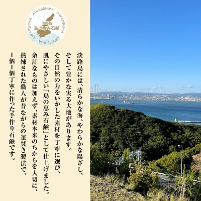 淡路　島の恵み石鹸　はちみつ石鹸　2個入り　泡立てネット付き　ab12003