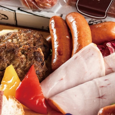 常陸牛ハンバーグ&金賞ハムソーセージ 茨城そだちおつまみセット 6種 詰め合わせ ローズポーク 茨城