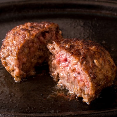 常陸牛ハンバーグ6個&茨城豚ロース生姜焼き500gセット【肉のイイジマ】
