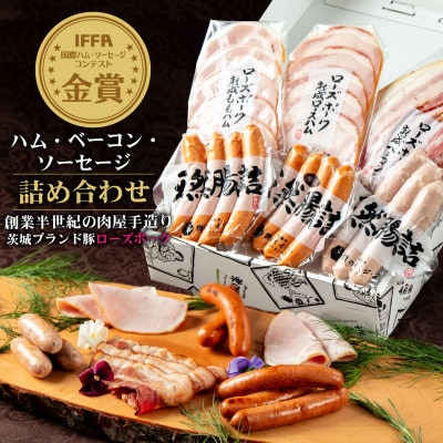 IFFA金賞 イイジマ工房セット(約600g) ハム・ソーセージセット 人気のお礼品 おつまみセット