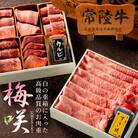 常陸牛A5 6種類食べ比べ肉重 梅咲 肉のイイジマ【創業60年の老舗肉店手造りおすすめお礼品】