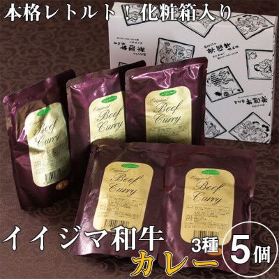 イイジマ和牛カレー 3種 5袋入り