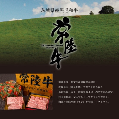 常陸牛A5 焼肉 2種食べ比べ エールギフト1×3箱セット タレ付 【老舗肉店のおすすめお礼品】