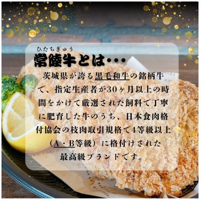 茨城県産銘柄牛【常陸牛入り】メンチカツ5枚セット