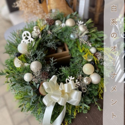 長く飾れるナチュラルリース(ドライフラワーリース) 50cm