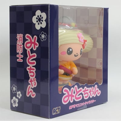 【数量限定】水戸市マスコットキャラクター「みとちゃん」消防士PVCフィギュア　約8.5cm