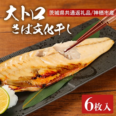 大トロさば文化干し　6枚【茨城県共通返礼品/神栖市】