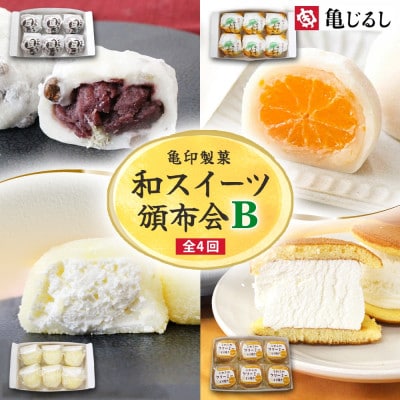 【毎月定期便】亀印製菓 和スイーツ頒布会B全4回
