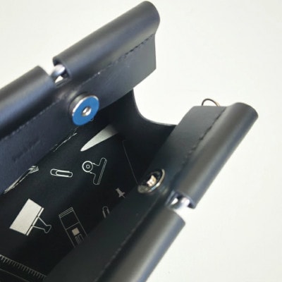 クリップバッグ Small【身近な文具をモチーフにした、本革のハンドメイドバッグ】