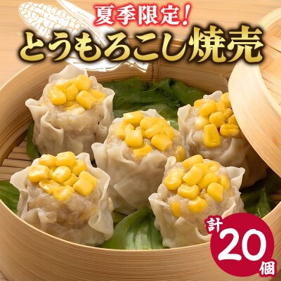 とうもろこし 焼売 計20個 10個×2パック 国産 茨城県 水戸市