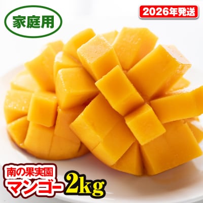【2026年発送】南の果実園　完熟マンゴー　家庭用2kg