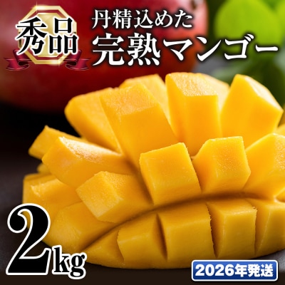 【2026年発送】「秀品」丹精込めた完熟マンゴー2kg　4玉～6玉