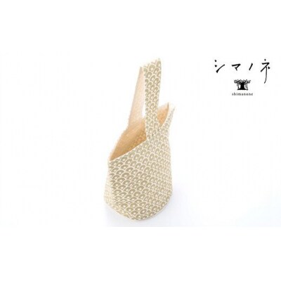 【シマノネ】バケツトート　パイナップル青海波