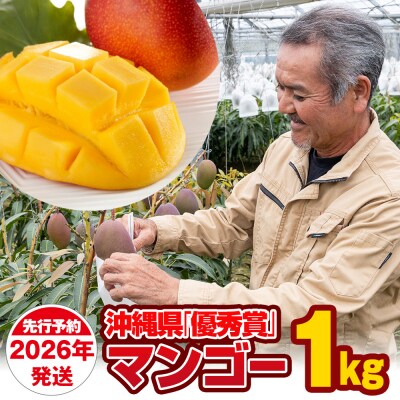 【2026年発送】芳醇な香り　とろける食感　沖縄県「優秀賞」マンゴー1kg