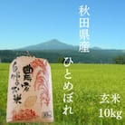 【令和7年産先行受付】秋田県産 ひとめぼれ 玄米 農家自慢のお米 10kg×1袋