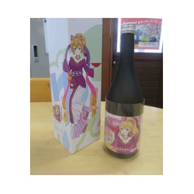 萌酒*松皮カンナ(純米大吟醸)1本・由利鉄中華そば5個セット　ゆりほん娘トレーディングカード1枚付き