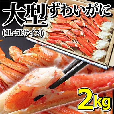 ＜レビューCP対象＞大型ずわいがに 脚 2kg 4L・5Lサイズ(6～7肩入)