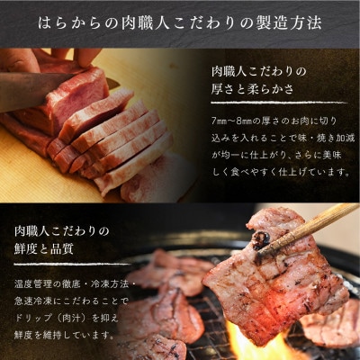【毎月定期便】人気牛たん商品の小パックです!はらからの逸品　牛たん　250g全6回
