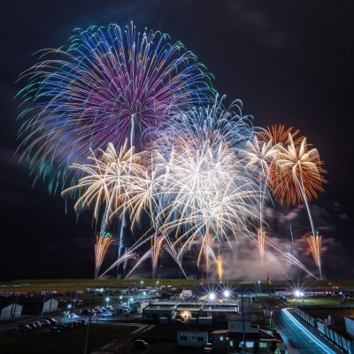 東北未来芸術花火2024 イス席(指定)駐車場券付きペアチケット